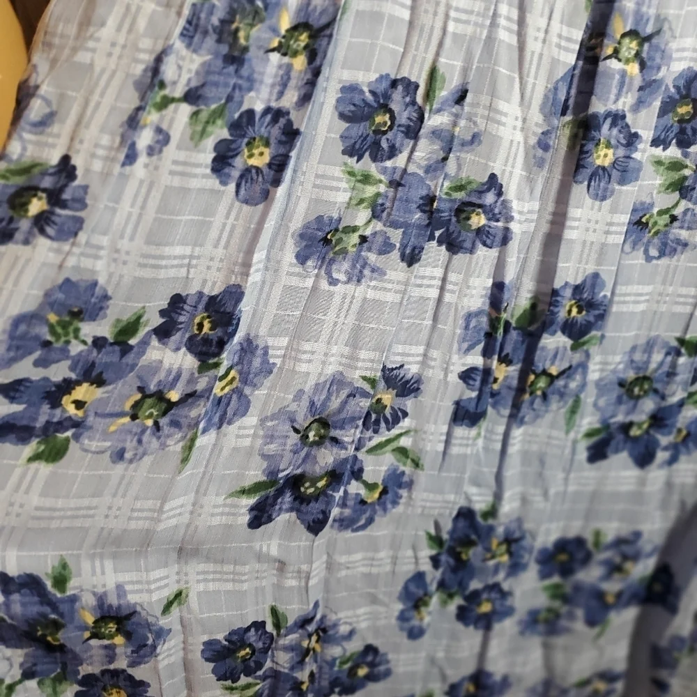 Vintage 90s Sarah Elizabeth Floral 50inch Midi Dress - Picture 3 of 10